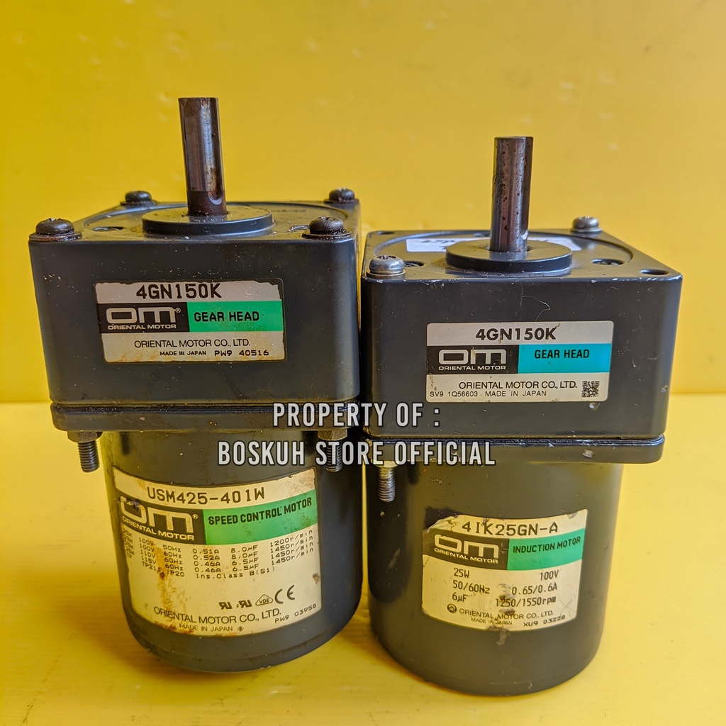 Jual AC Motor Gearbox 25W 100V Ratio 1 150 10Rpm ORIENTAL MOTOR