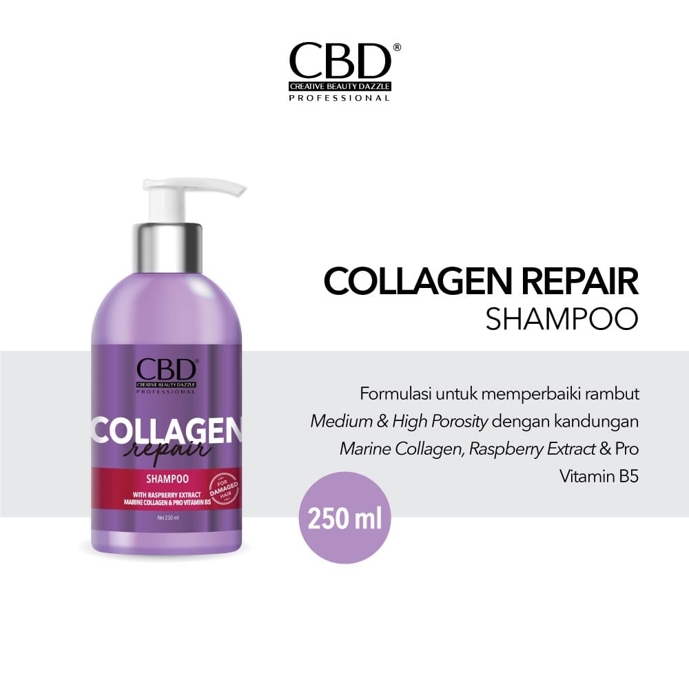 Jual CBD Collagen Repair Shampoo 250ml Shopee Indonesia