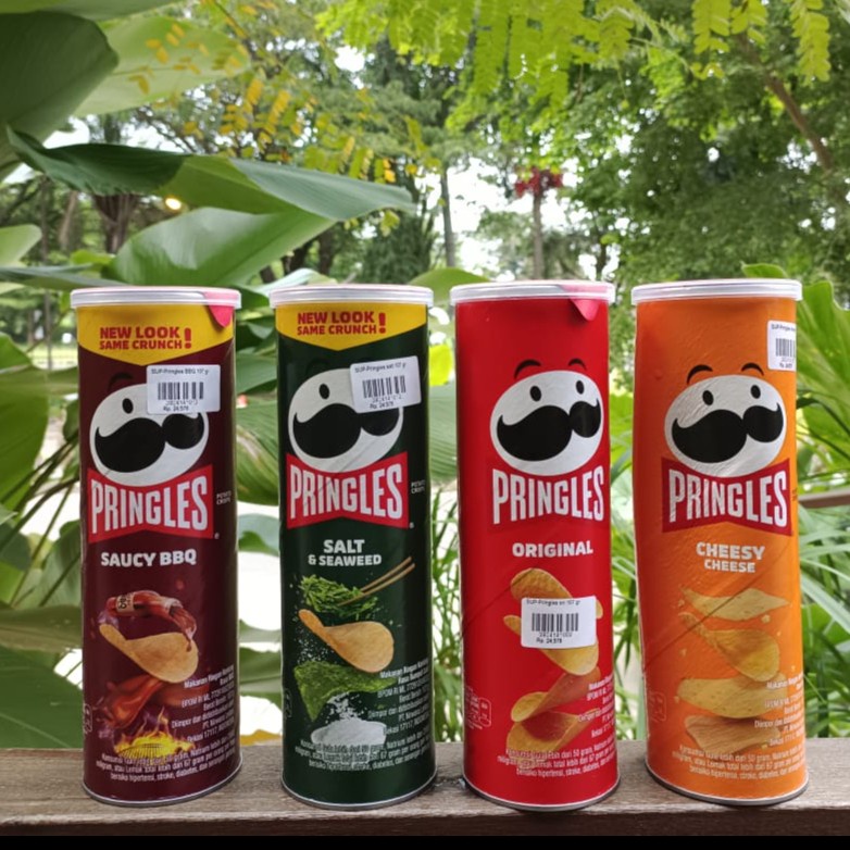 Jual PRINGLES POTATO CHIPS 107gr / KERIPIK KENTANG 107GR | Shopee Indonesia