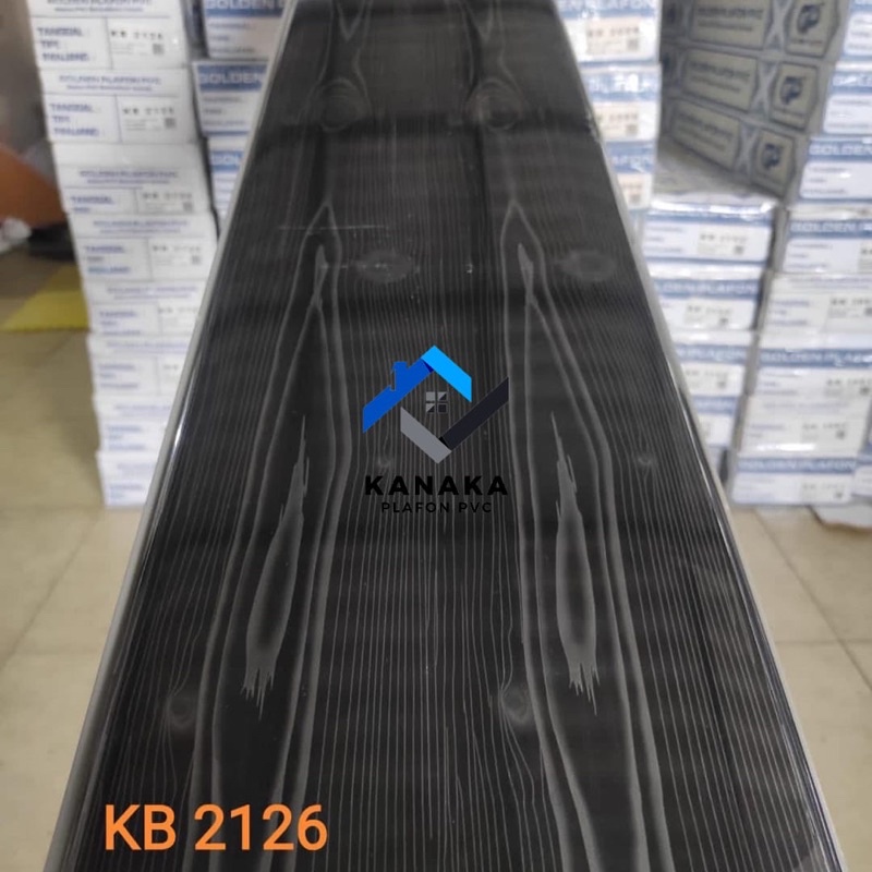 Jual ( PERLEMBAR ) PLAFON PVC GLOSSY KB2126 / GOLDEN PLAFON PVC / batik
