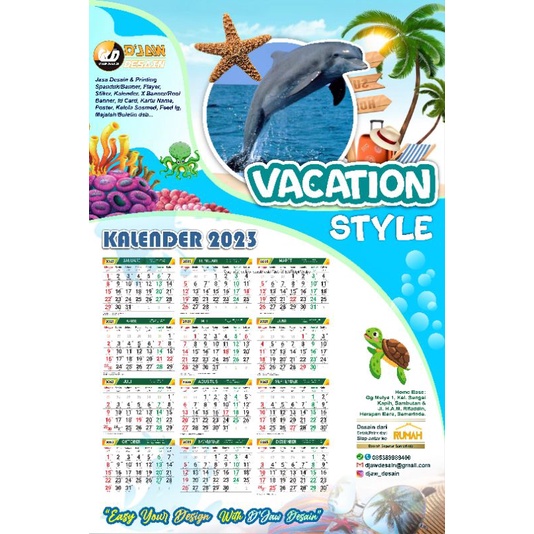 Jual Cetak Desain, Kalender Dinding, Poster, Pamlet | Shopee Indonesia