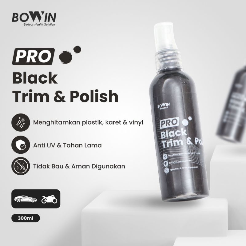 Jual Penghitam Bodi Motor Dan Mobil Bowin Black Trim Polish