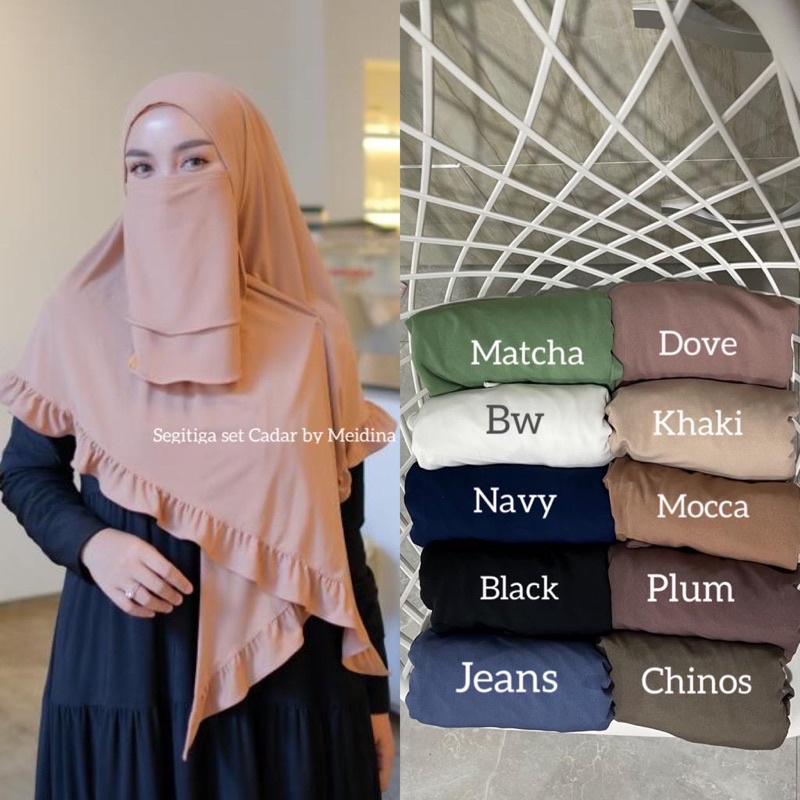 Jual Jilbab Hijab Kerudung Bergo Instan French Khimar Cadar Tali Aminah Niqab Syari Standar