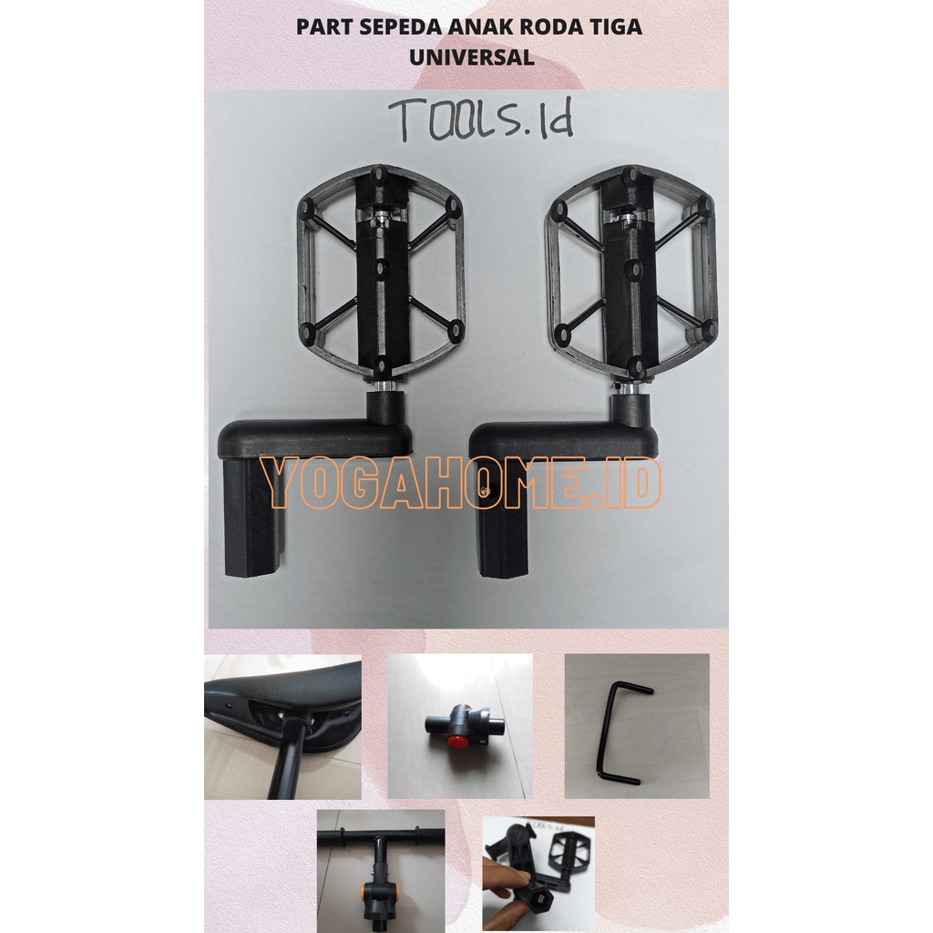 Jual Spare Part Sepeda Anak Balance Bike Happy Baby - Pedal dan Besi ...