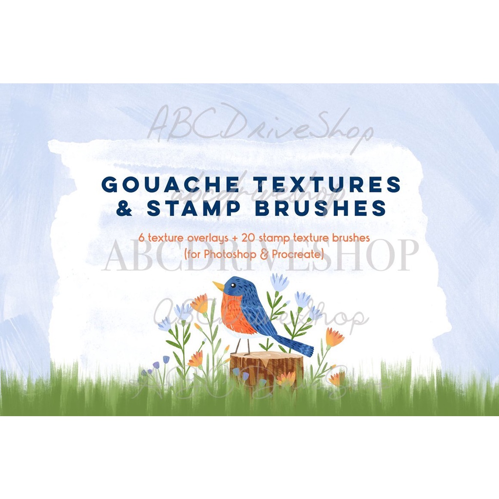 Jual Procreate Brush - Gouache Textures & Stamp Brushes | Shopee Indonesia