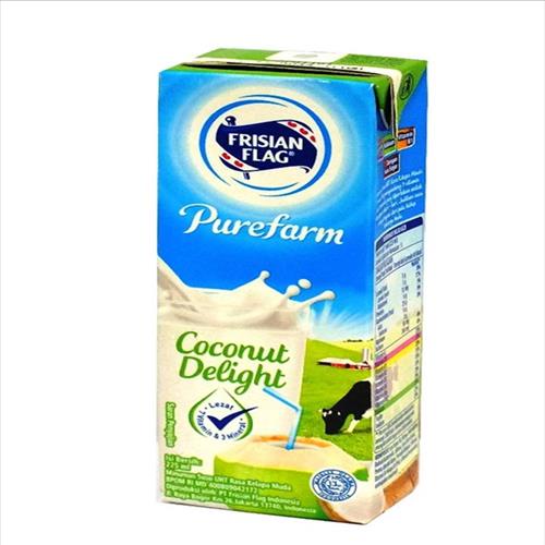 Jual S12090 Susu Cair Frisian Flag Uht Coconut Delight 225ml Kotak Maju Bersama Shopee Indonesia