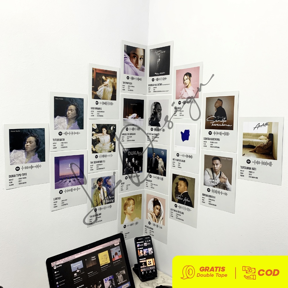 Jual Poster Album Musik Band Spotify - Album Lagu Pop Trending