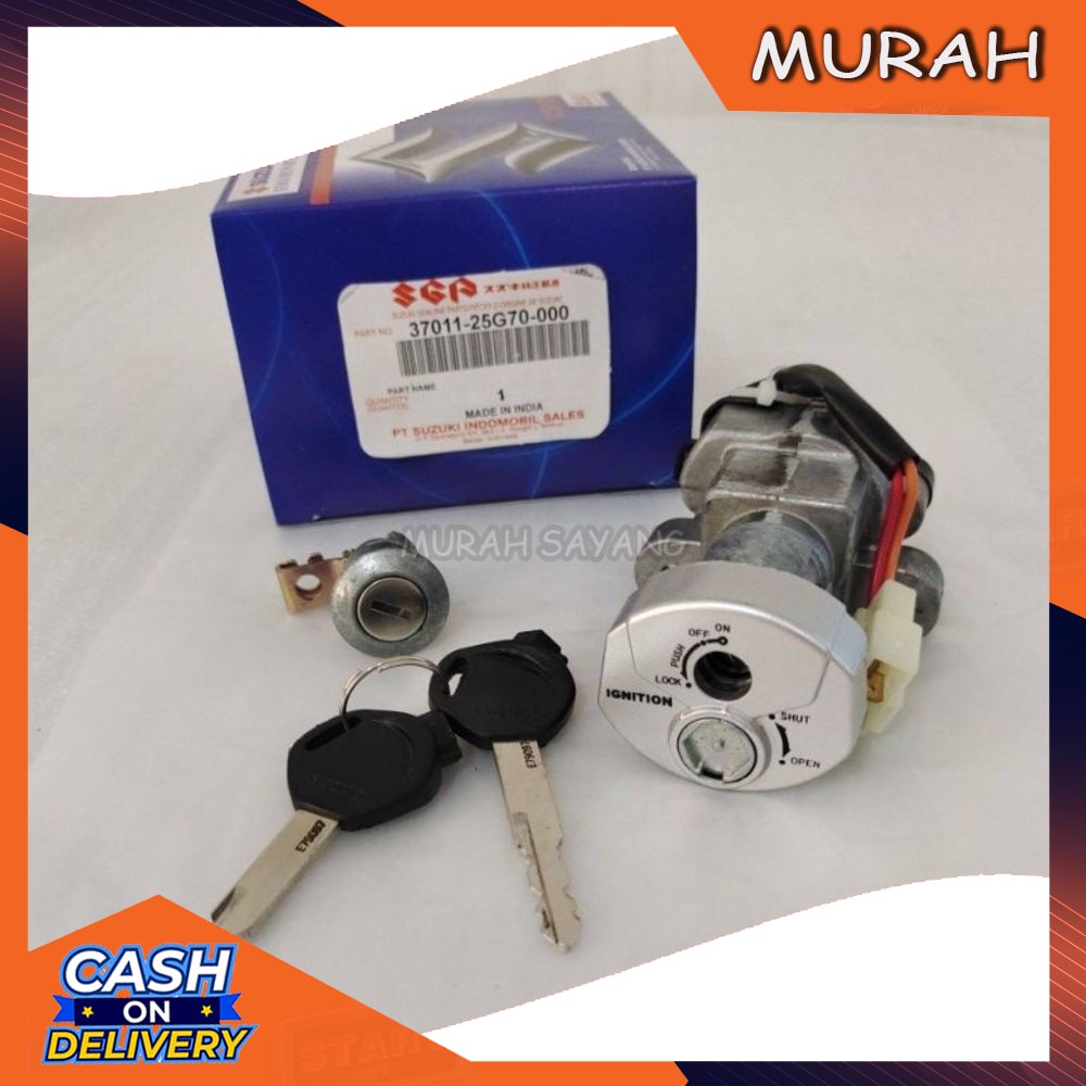 Jual Kunci Kontak Plus Kunci Jok Main Switch Suzuki Satria Fu Magnet Original India Promo