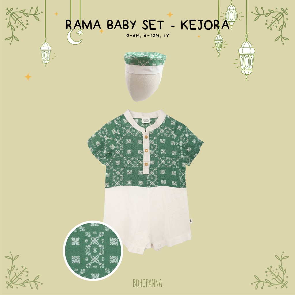 Jual BOHOPANNA - Rama Baby Set - Setelan/Koko + Peci Bayi - 0-1Y ...