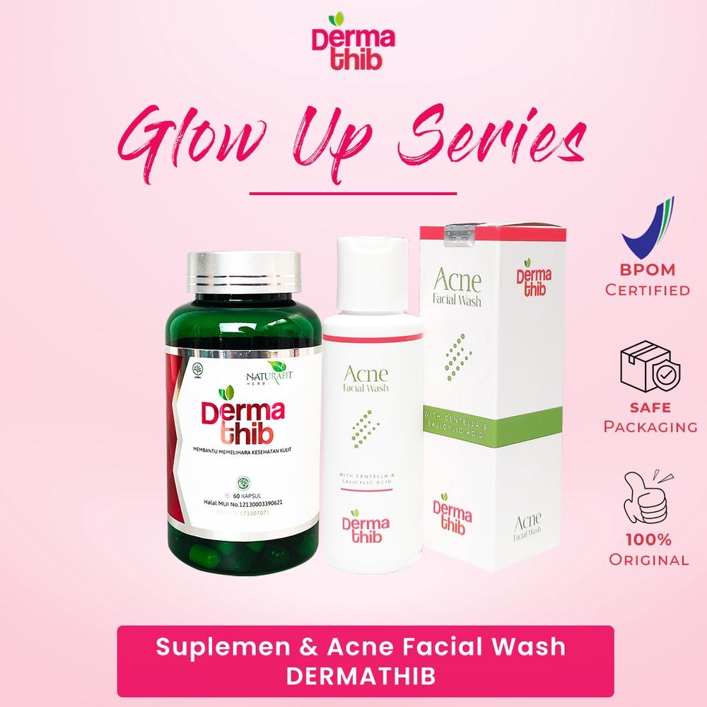 Jual Package Glow Up Series Kapsul Suplemen Dermathib dan Acne Facial ...