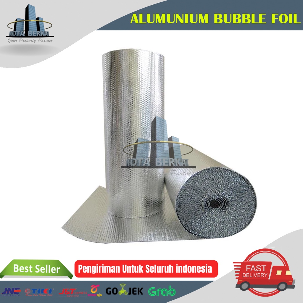 Jual ALUMUNIUM BUBBLE FOIL/ INSULASI ATAP ALUMINIUM ANTI PANAS PER ROLL ...