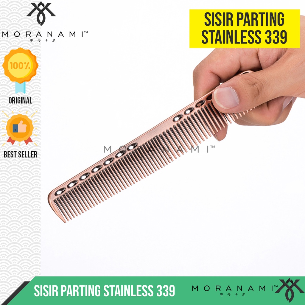 Jual Sisir Rambut Parting Sisir Barber Salon Stainless Steel Besi Sisir ...