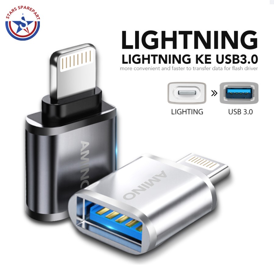 Jual TrendOTG Connector iPhone Lightning TO USB 3.0 Adapter Converter