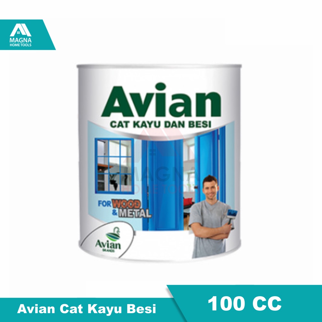 Jual Cat Avian Besi Kayu Cc Ml Lt Warna Putih Hitam Shopee