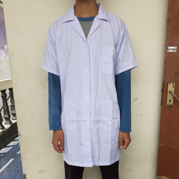 Jual Baju Laboratorium Lengan Pendek Jas Lab Baju Praktek Shopee