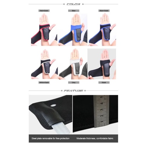 Jual Wrist Support Compression Plate For Carpal Boer Tunnel All Size ...