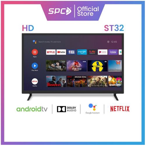 Jual SMART TV SPC ST-32 LED 32 inch HD Android 9.0 Ultra Slim Frameless ...