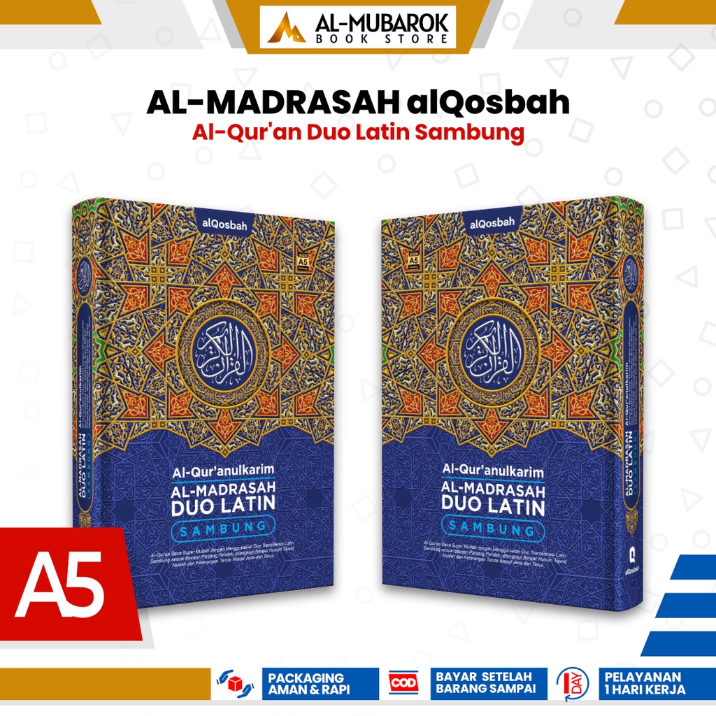 Jual Al Quran Al Madrasah Duo Latin Sambung A5 (Sedang) Transliterasi ...