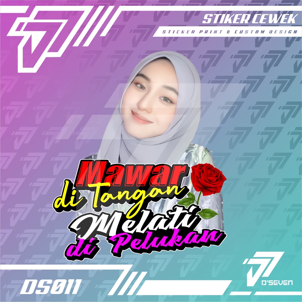 Jual Stiker Foto Cewek Hijab Vector Seksi Custom Bisa Request Foto