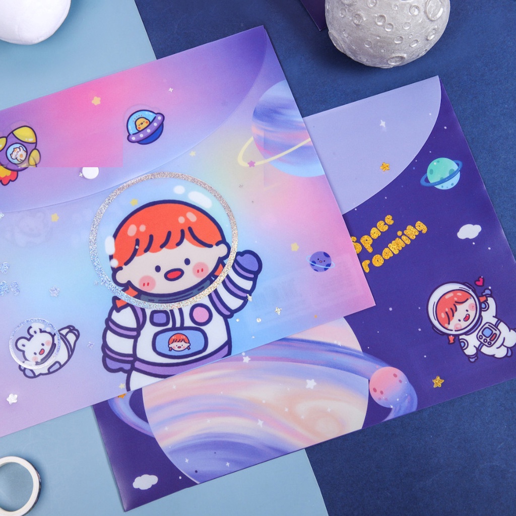 Jual TOKKADO Space Astro Map Folder A4 File Dokumen Organizer Karakter ...