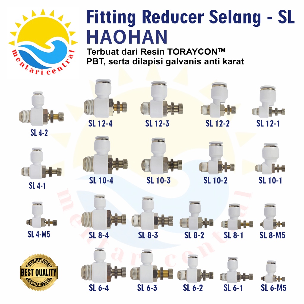 Jual MSL FITTING SL PNEUMATIC SPEED CONTROL | Shopee Indonesia