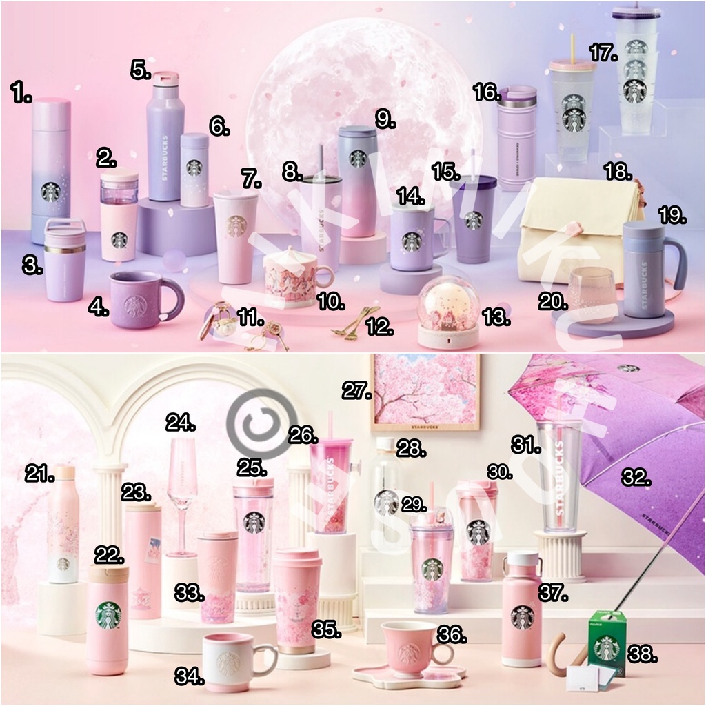 Jual READY STARBUCKS KOREA SPRING CHERRY BLOSSOM OFFICIAL TUMBLER CORKCICLE X STARBUCKS RABBIT