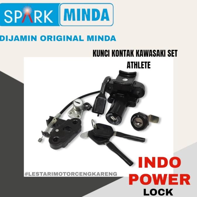 Jual Kunci Kontak Set Kawasaki Athlete Set Jok Tangki Asli Minda Shopee Indonesia