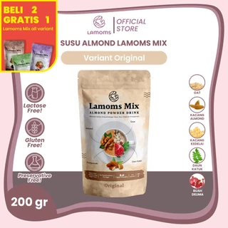 [BELI 2 GRATIS 1] Pelancar & Pengental ASI - Lamoms Mix - Susu Almond - 200gr