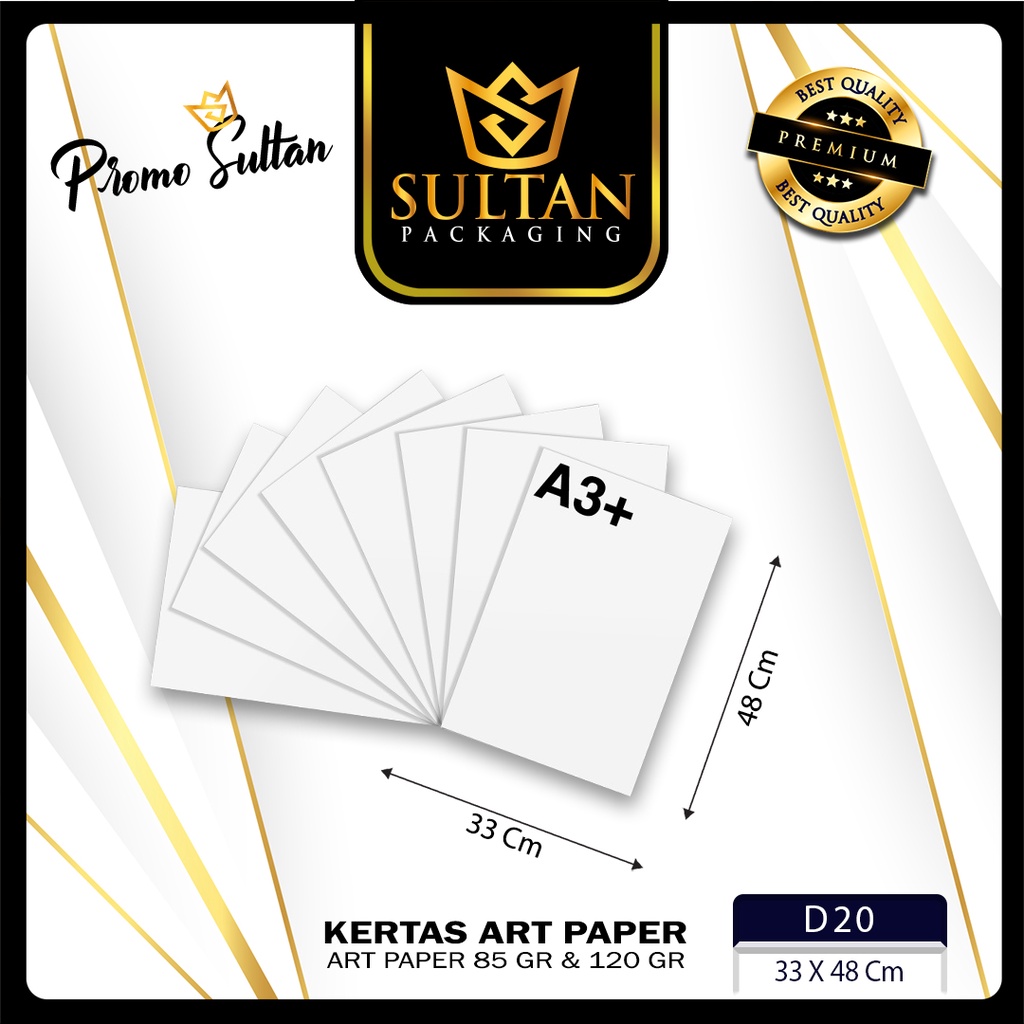 Jual Kertas Art Paper 120 Gsm Kertas Bahan Brosur D20 Shopee