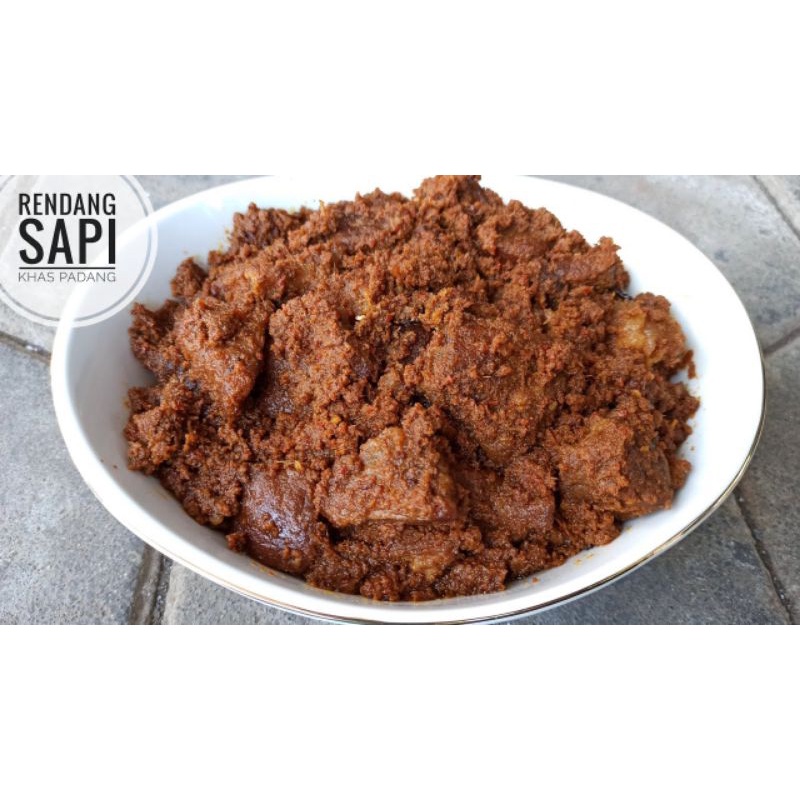 Jual Rendang Daging Sapi Khas Minang1000gram1kg Shopee Indonesia 