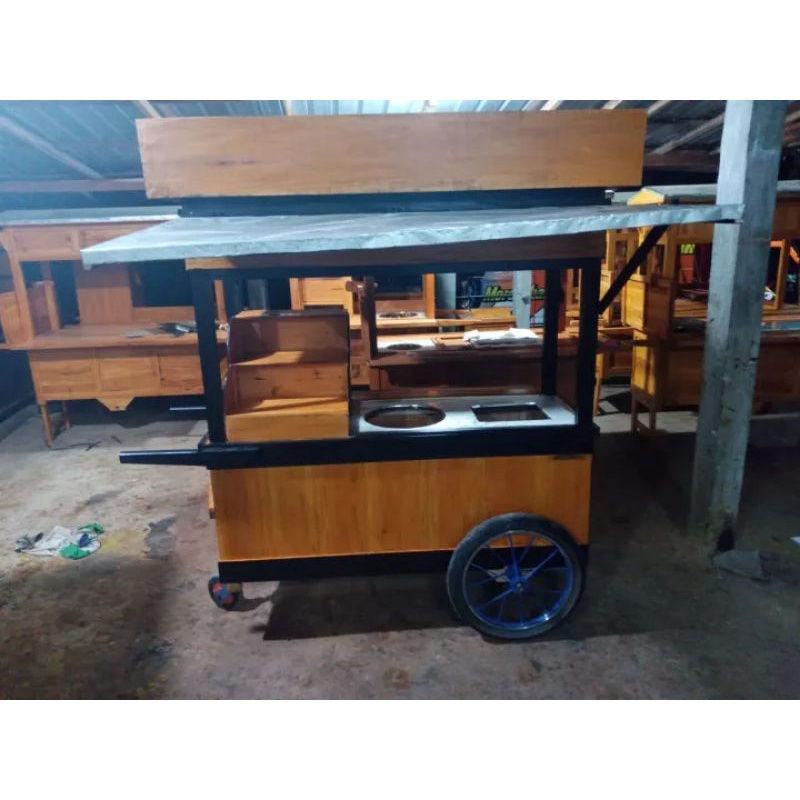 Jual Gerobak Roti Bakar Tungku Dua | Shopee Indonesia