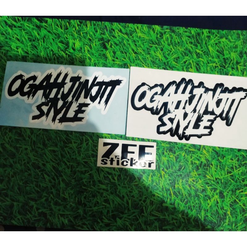 Jual Cutthing sticker OGAH JINJIT STYLE, stiker viral | Shopee Indonesia