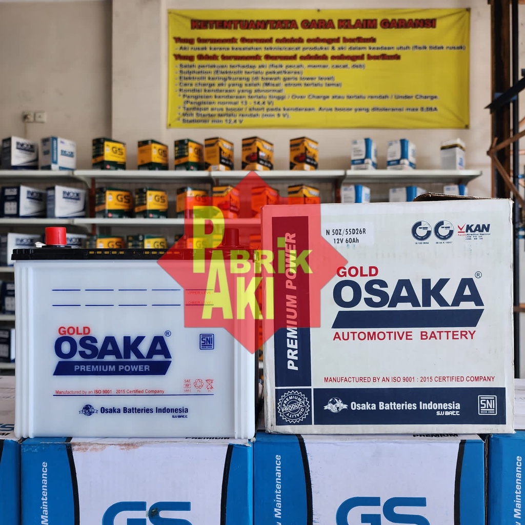 Jual AKI MOBIL OSAKA N50Z / N 50Z KIJANG GRAND FORD ESCAPE COLT DIESEL