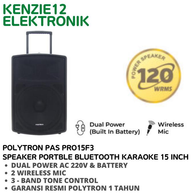 Jual Speaker Aktif Polytron Pas Pro15f3 Speaker Bluetooth Karaoke 15