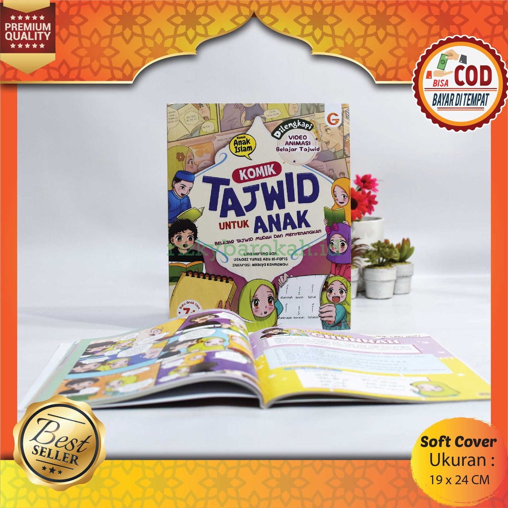 Jual Buku Anak Muslim Komik Tajwid Untuk Anak Dilengkapi Video Animasi ...