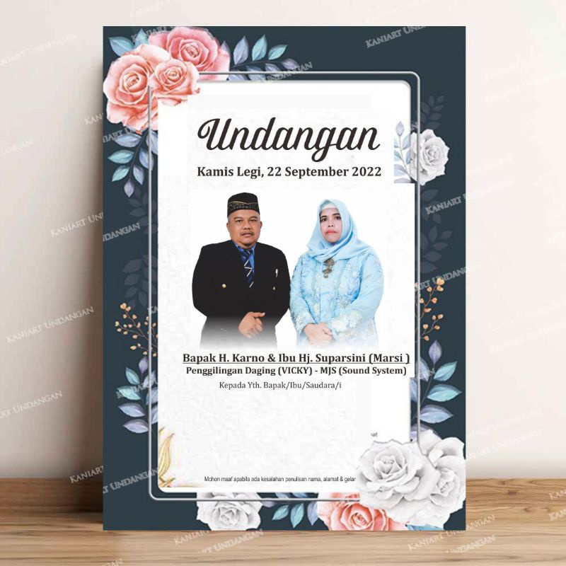 Jual Undangan Orangtua Foto Pengantin, hajatan, Ulem ulem, Serat Ulem
