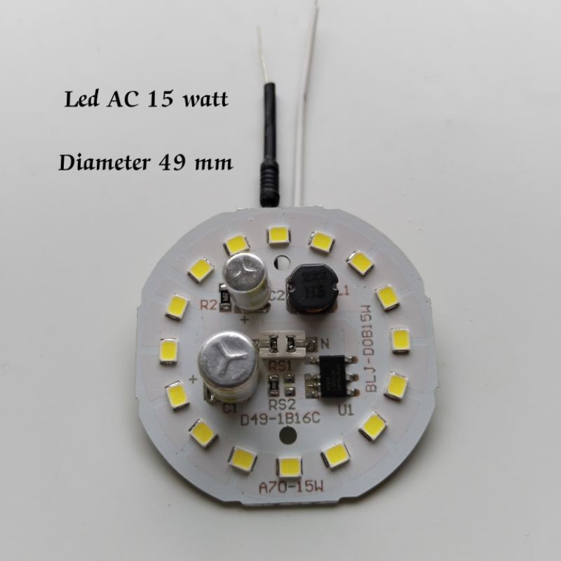 Jual Sparepart Lampu Led Ac W Dob Pcb Mata Led Ac Watt Modul Led Ac Shopee Indonesia