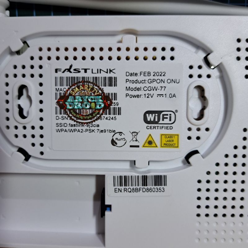 Jual Modem Router Wifi ONT FASTLINK CGW-77 BUKAN Ont ZTE F609 V2 ...