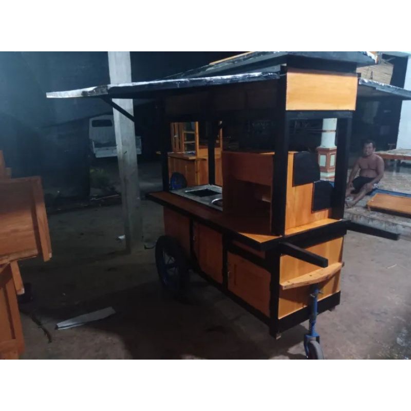 Jual Gerobak Roti Bakar Tungku Dua | Shopee Indonesia