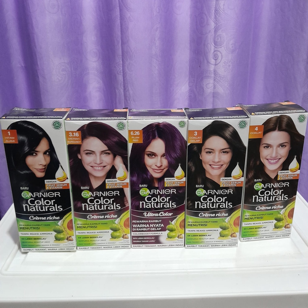 Jual Garnier Hair Color All Varian Colour Pewarna Rambut / Cat Rambut Kemasan BOX Shopee Indonesia