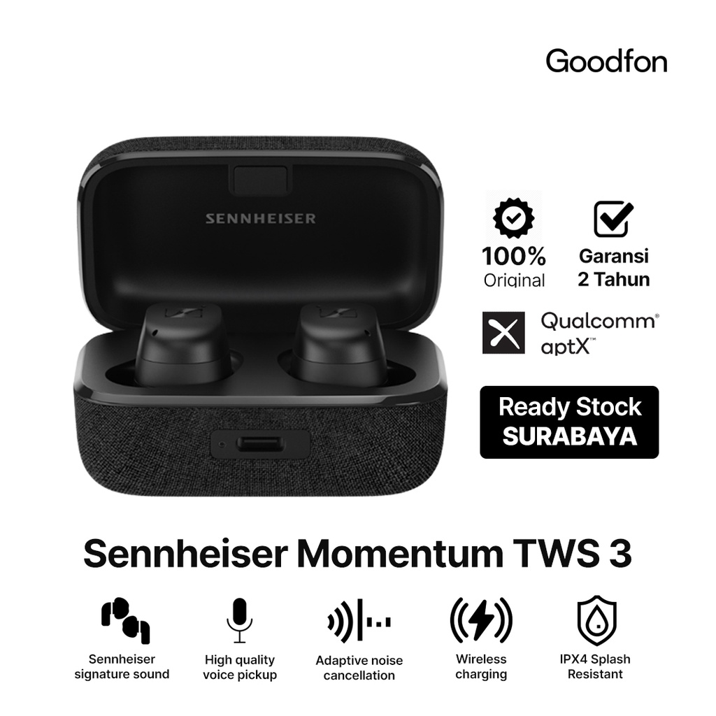 Jual Sennheiser Momentum True Wireless 3 TWS Headset Bluetooth Earbuds ...
