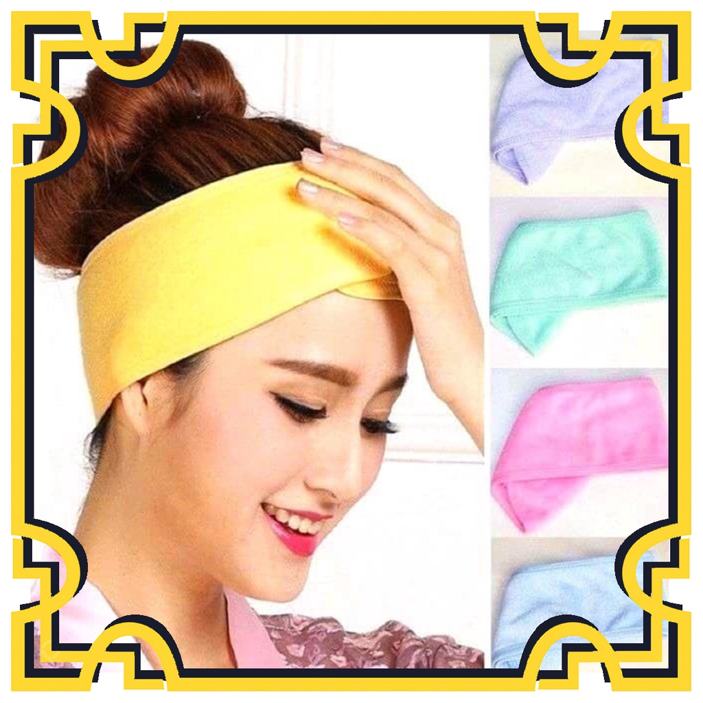 Jual HS BANDANA MANDI BANDO MAKEUP HAIRBAND BANDANA MAKEUP BANDO MANDI