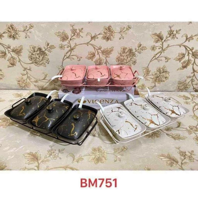 Jual Bm Alat Saji Dengan Rak Motif Marmer Marble Shopee Indonesia