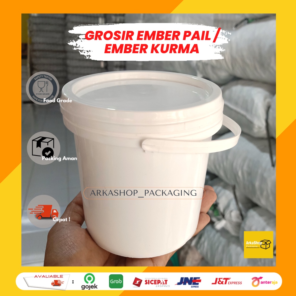 Jual Termurah Ember Kurma Foodgrade Ember Sukari Toples Makanan Kurma 1liter Pail 1 Liter 6220