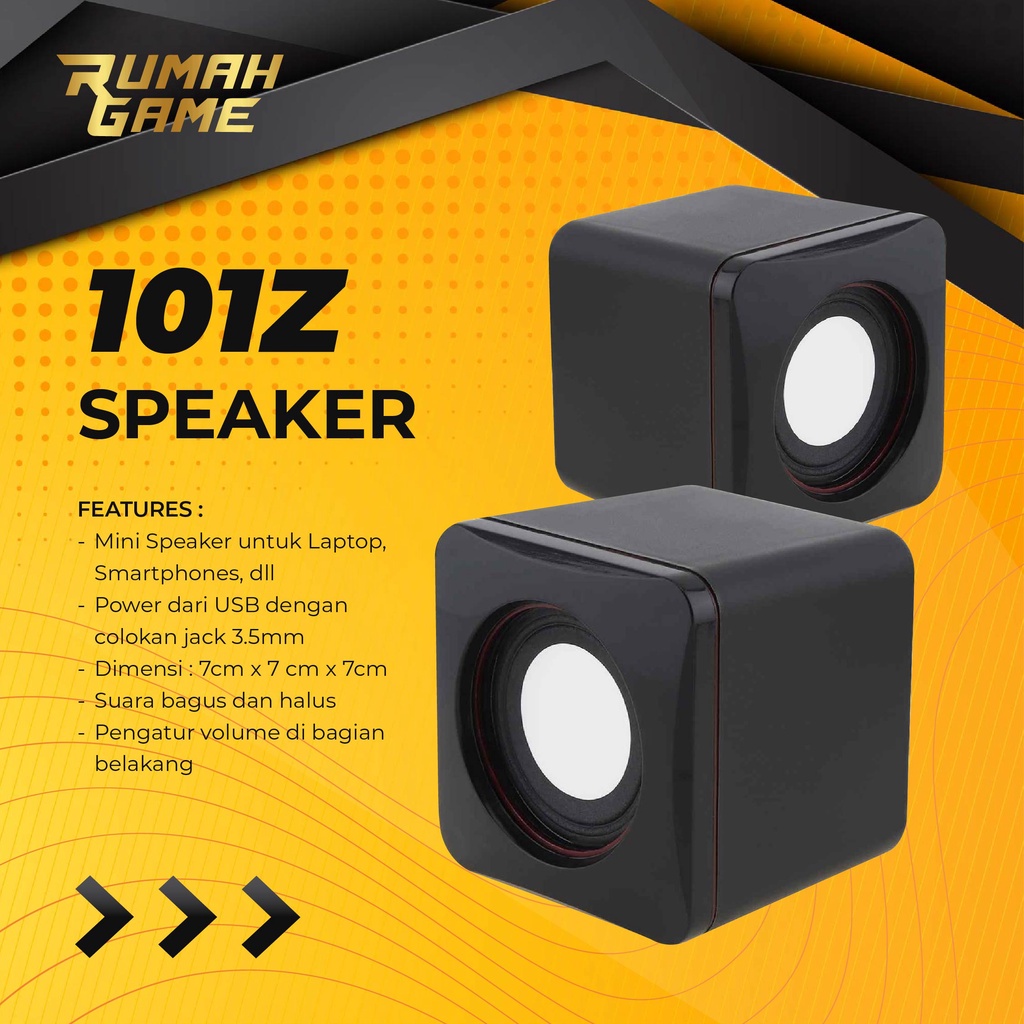 Jual Speaker Laptop 101Z Black For Home USB 2.0 High Quality PC