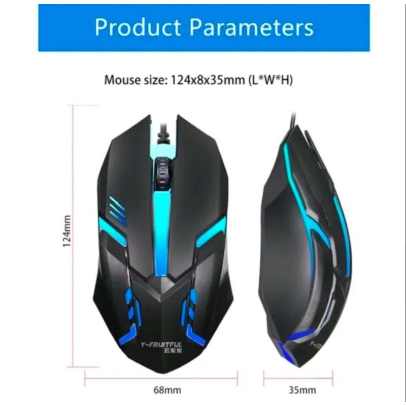 Jual MOUSE GAMING RGB X1 USB + MOUSEPAD POLOS 18 X 22 CM | Shopee Indonesia