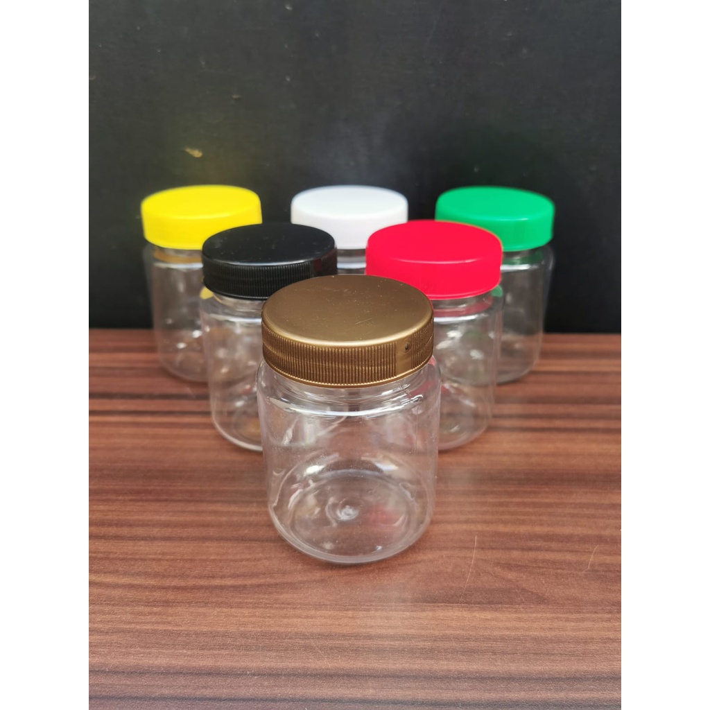 Jual GRATIS PLUG - TOPLES Plastik BULAT 200 ml / Toples Sambal / Toples ...