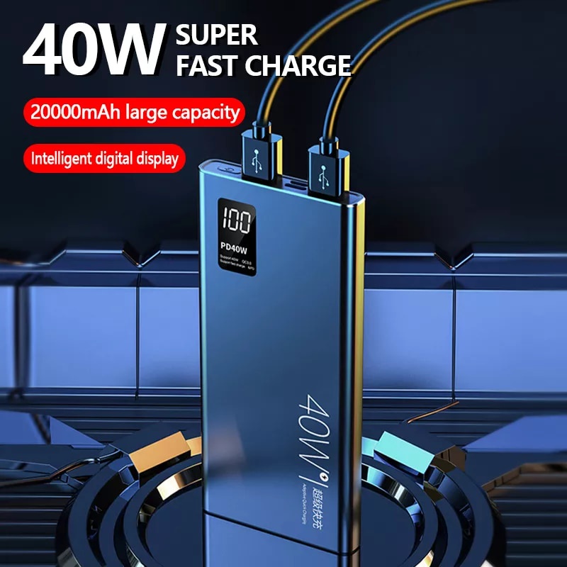 Jual PowerBank Mini Murah Power Bank Dual USB LED Fast Charging
