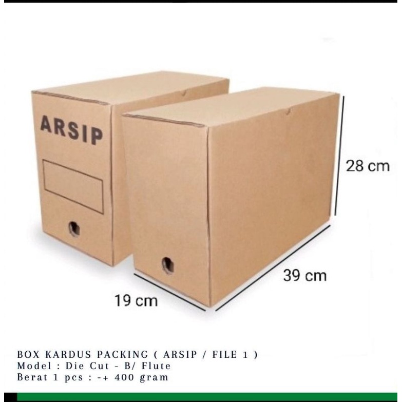 Jual BOX ARSIP/ KARDUS ARSIP 39x19x28/KARDUS/KARTON ARSIP POLOS/TEMPAT ...