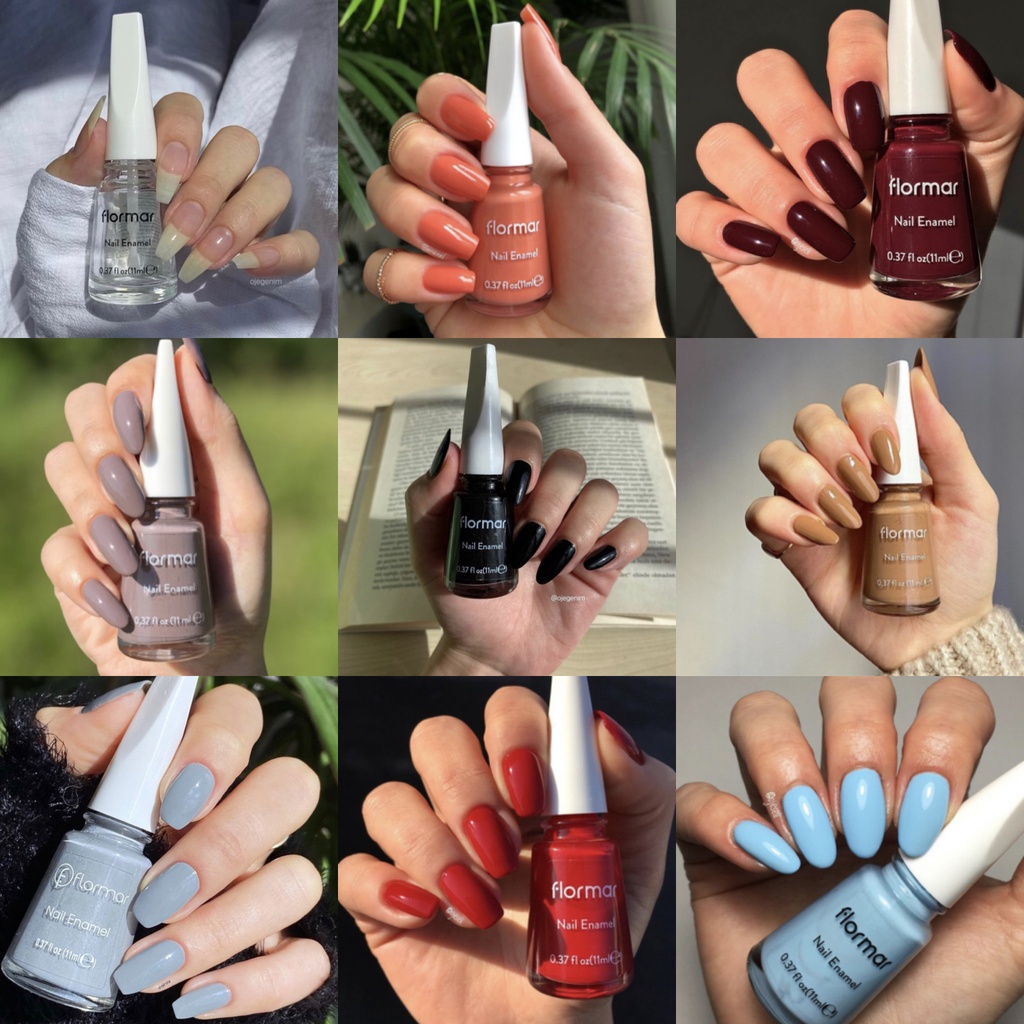 Jual Kutek Halal Flormar Nail Enamel New Formula Maxi Brush Part 1